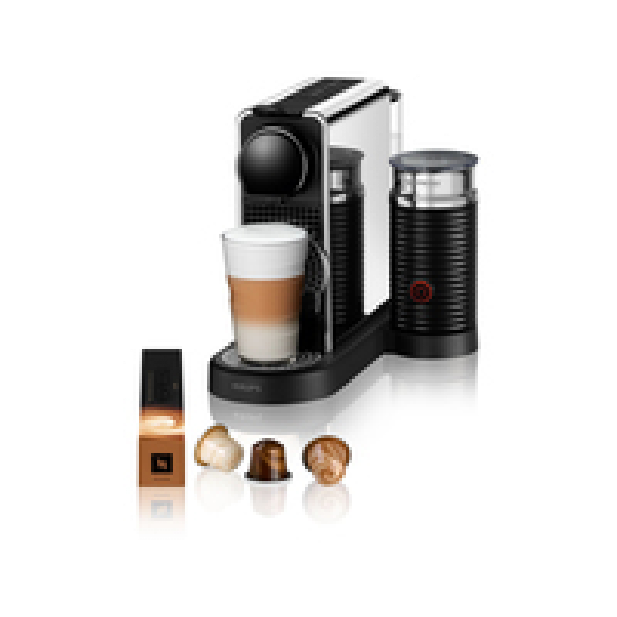 Krups Nespresso Citiz & Milk XN630D Kaffeekapselmaschine platinum
