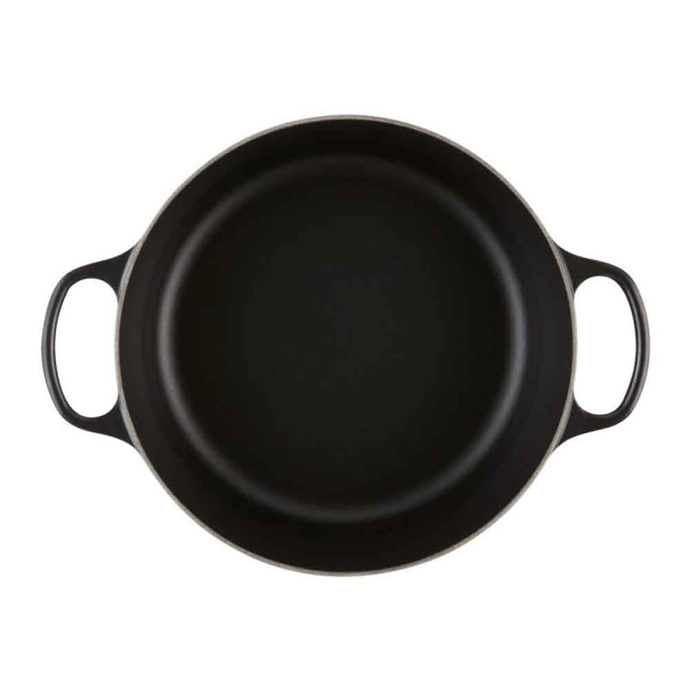 Le Creuset Signature Bräter rund 20 cm schwarz