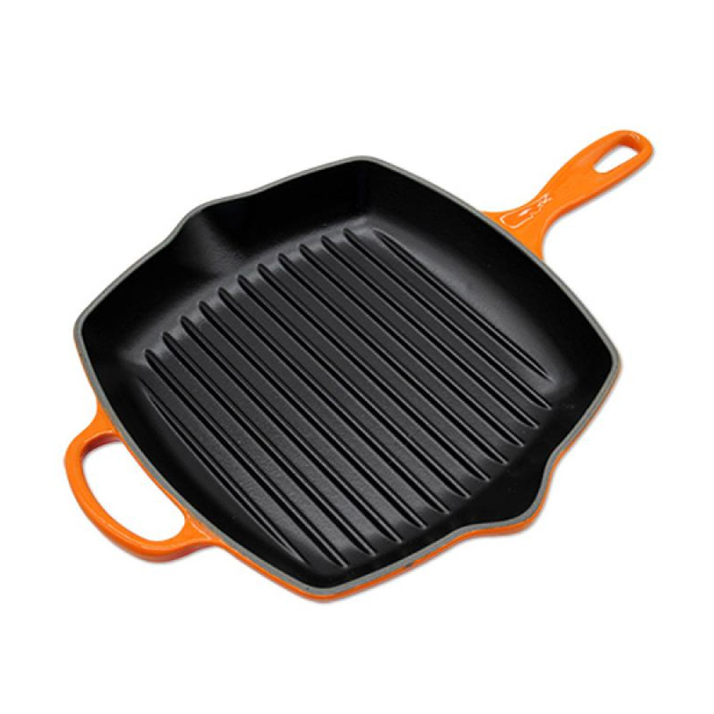Le Creuset Signature Grillpfanne quadratisch 26 cm ofenrot