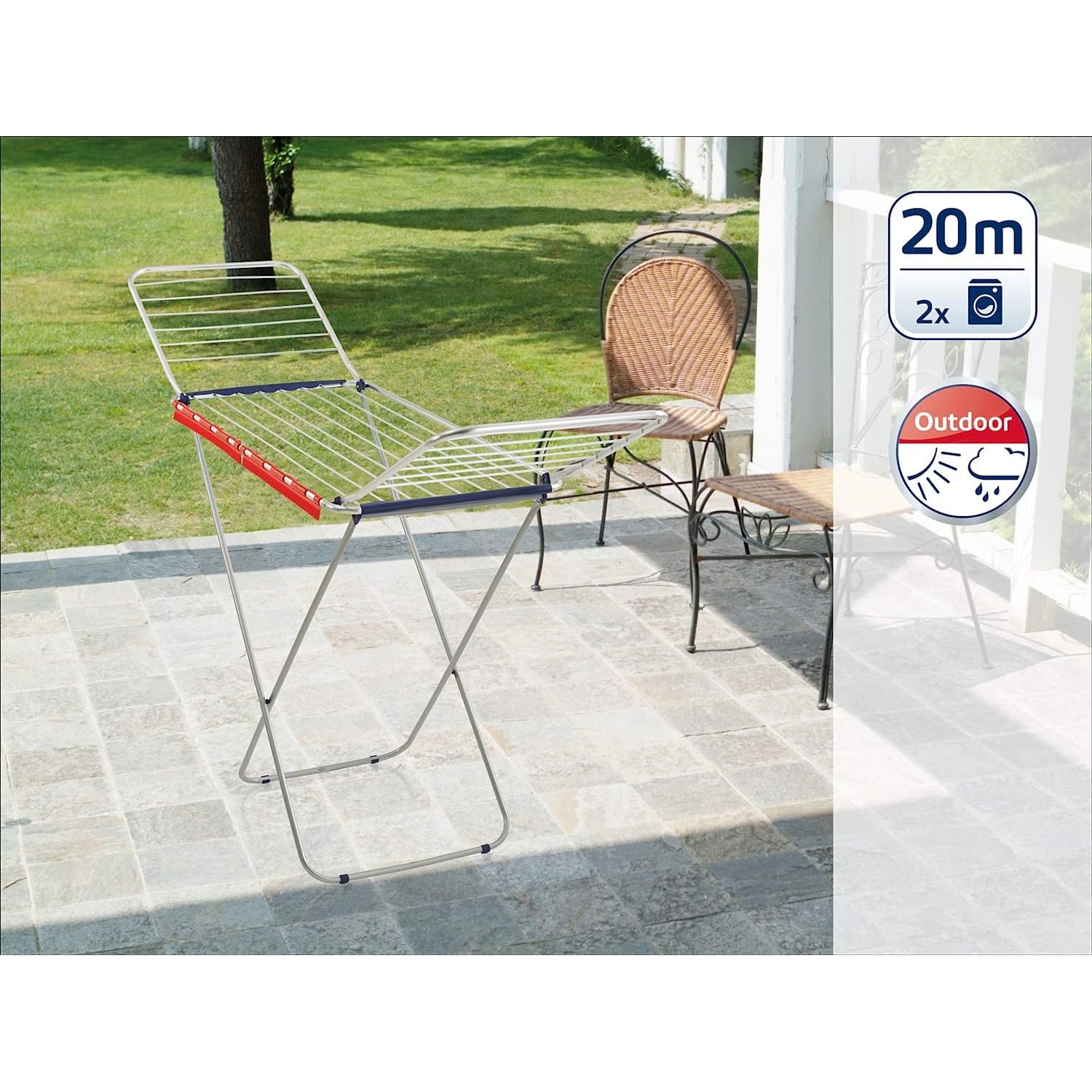 Leifheit Classic Siena 200 Easy Standtrockner 20m