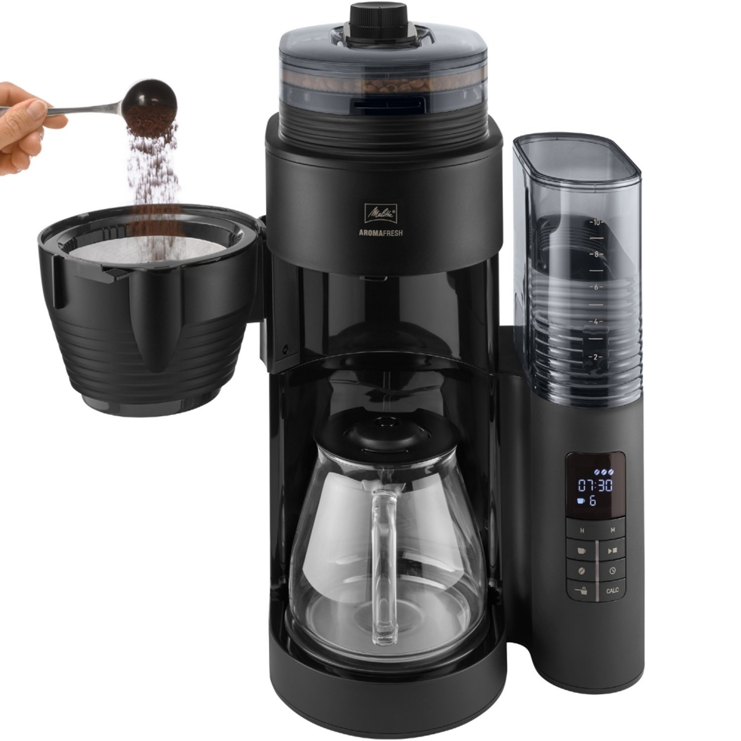 Melitta AromaFresh Filterkaffeemaschine schwarz