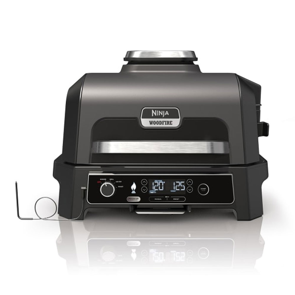 Ninja Woodfire Pro XL OG850EU 4-in-1 Elektrogrill grau/schwarz
