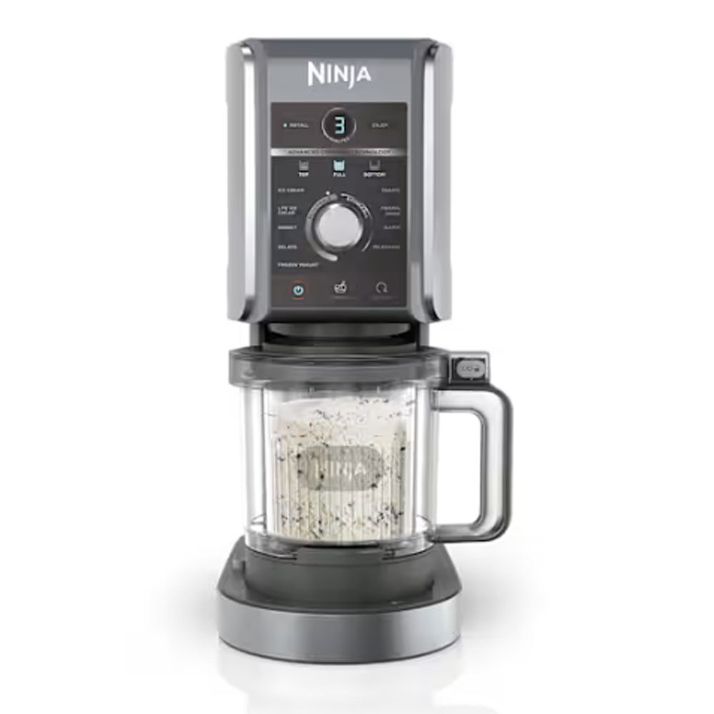 Ninja CREAMi Deluxe NC502EU Eis- und Eisgetränkmaschine silber