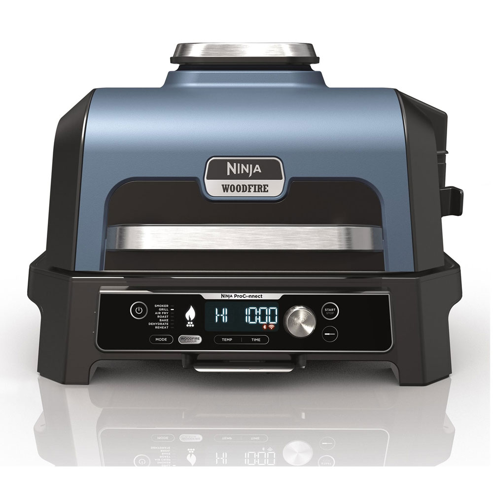 Ninja OG901EU Woodfire Pro Connect XL Elektrischer BBQ Smoker Grill schwarz
