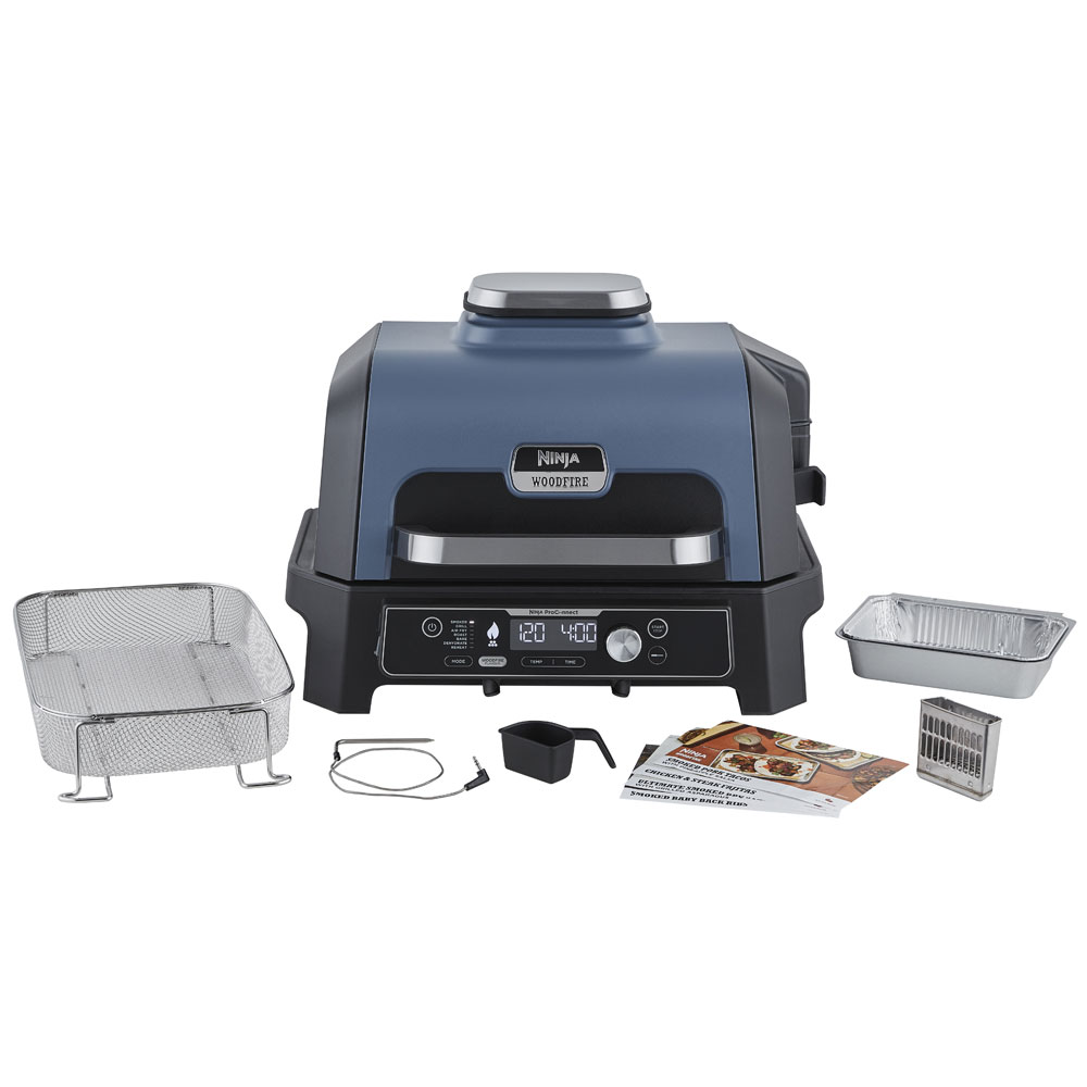 Ninja OG901EU Woodfire Pro Connect XL Elektrischer BBQ Smoker Grill schwarz