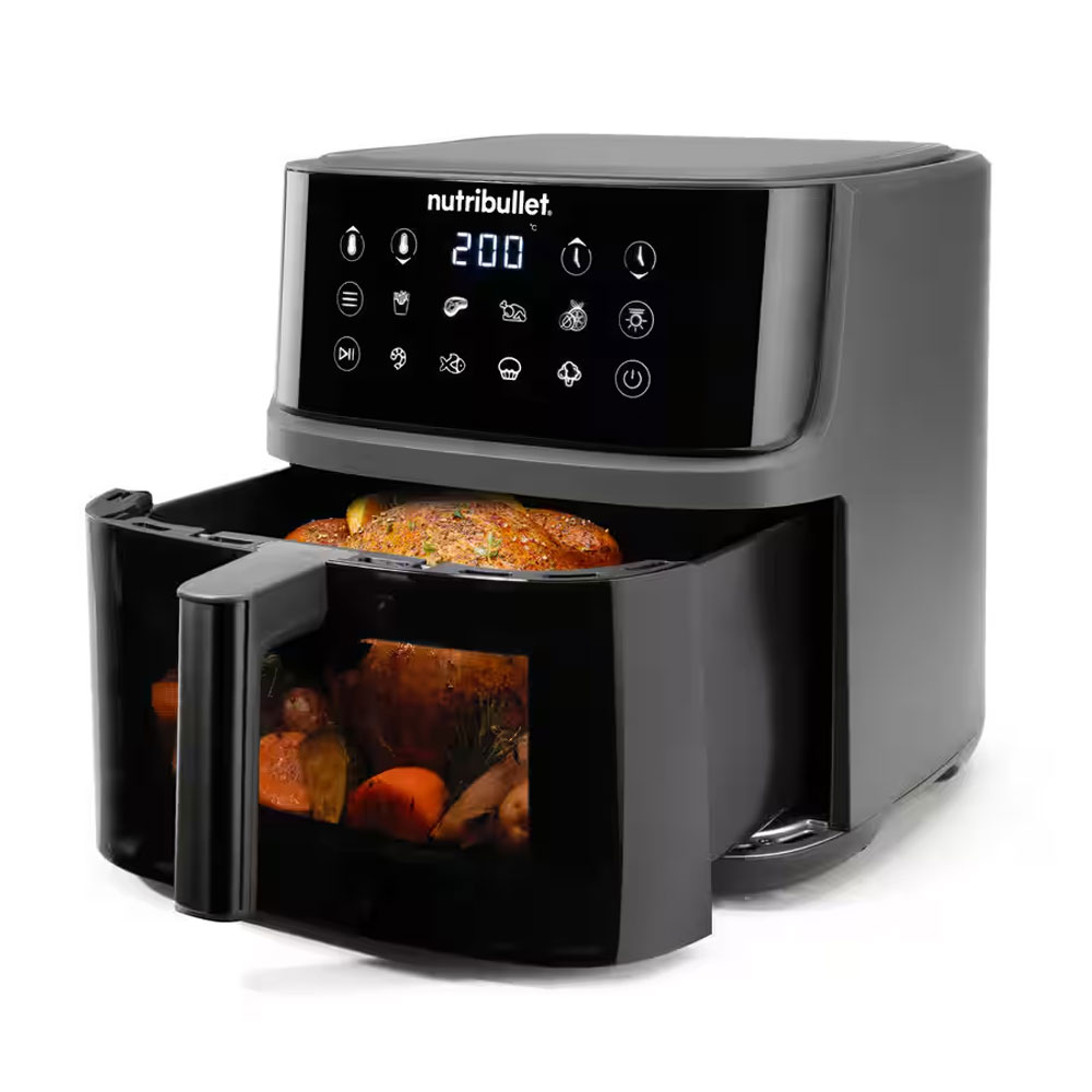 nutribullet Crisplite Vision NBA0811DG Heißluftfritteuse 8l mattschwarz
