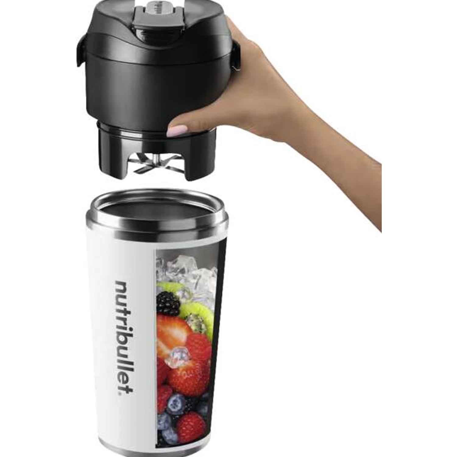 nutribullet Flip NBP016W tragbarer Mixer 590ml weiß