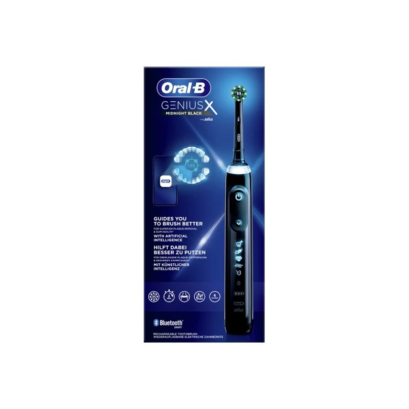 Oral-B Genius X eletrische Zahnbürste midnight black