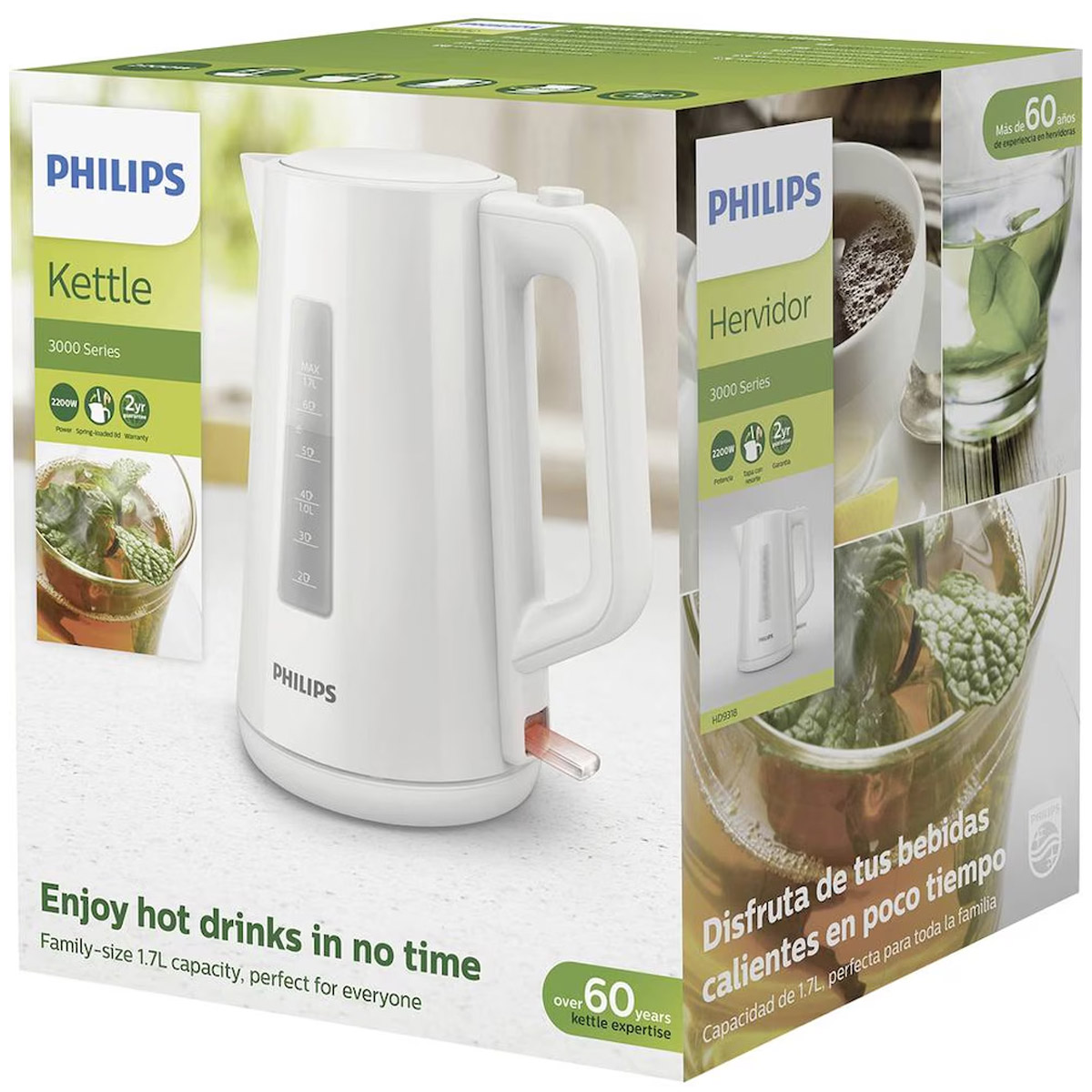 Philips HD9318/00 Wasserkocher weiß (2.Wahl)