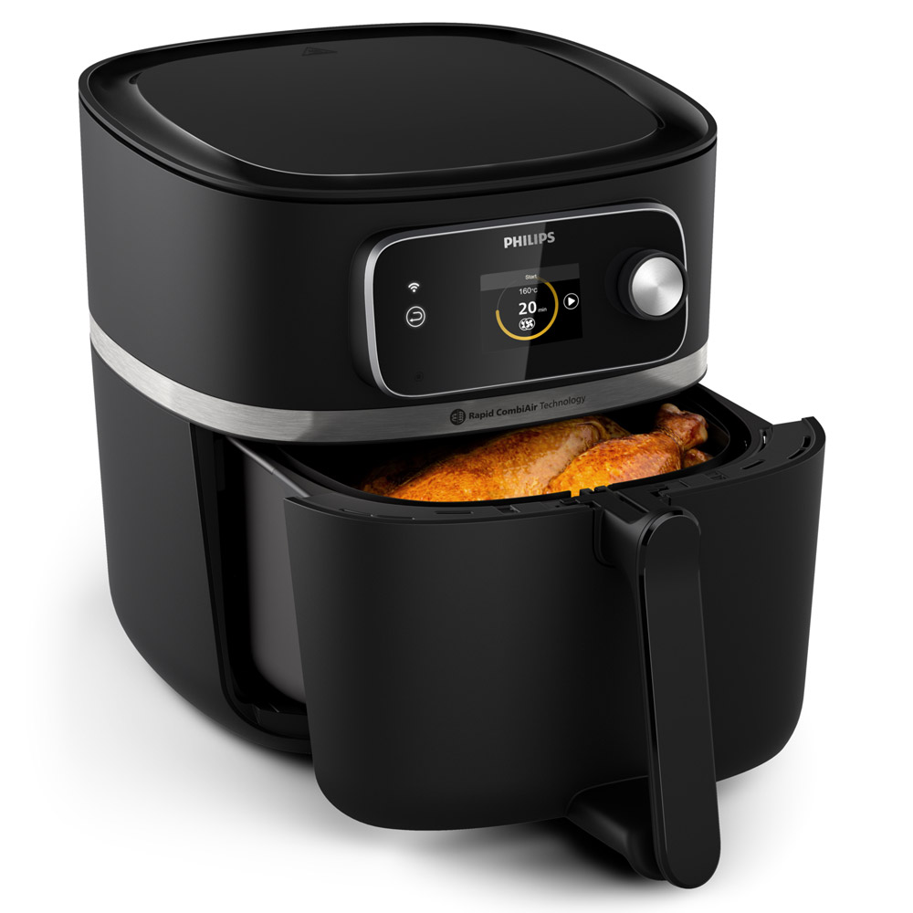 Philips HD9880/90 7000 Series Airfryer Combi XXL mit Lebensmittelthermometer schwarz