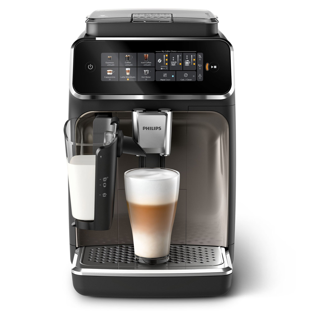 Philips EP3347/90 Serie 3300 LatteGo 5 Kaffeespezialitäten Kaffeevollautomat schwarz/verchromt