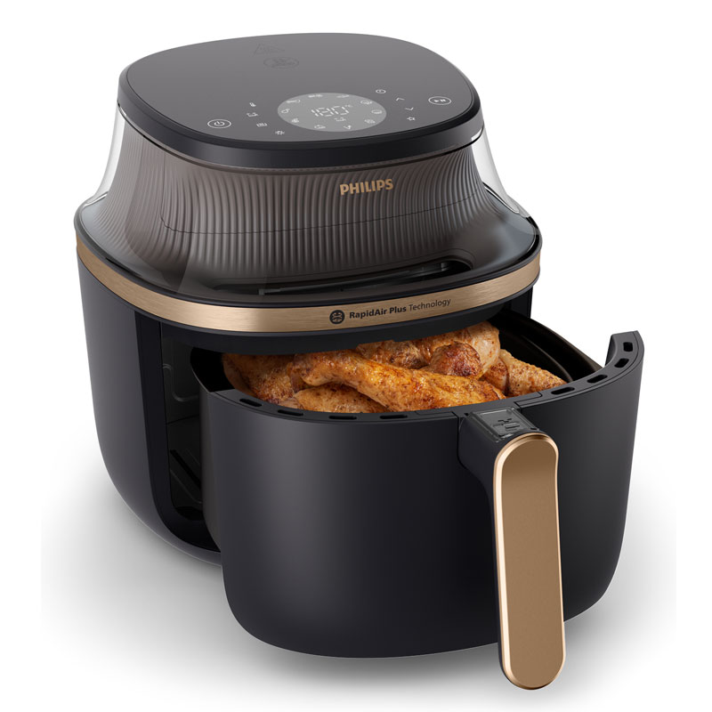 Philips NA332/00 Airfryer 3000 Series Heißluftfritteuse schwarz/kupfer