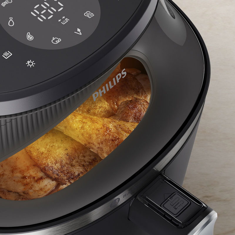 Philips NA332/00 Airfryer 3000 Series Heißluftfritteuse schwarz/kupfer