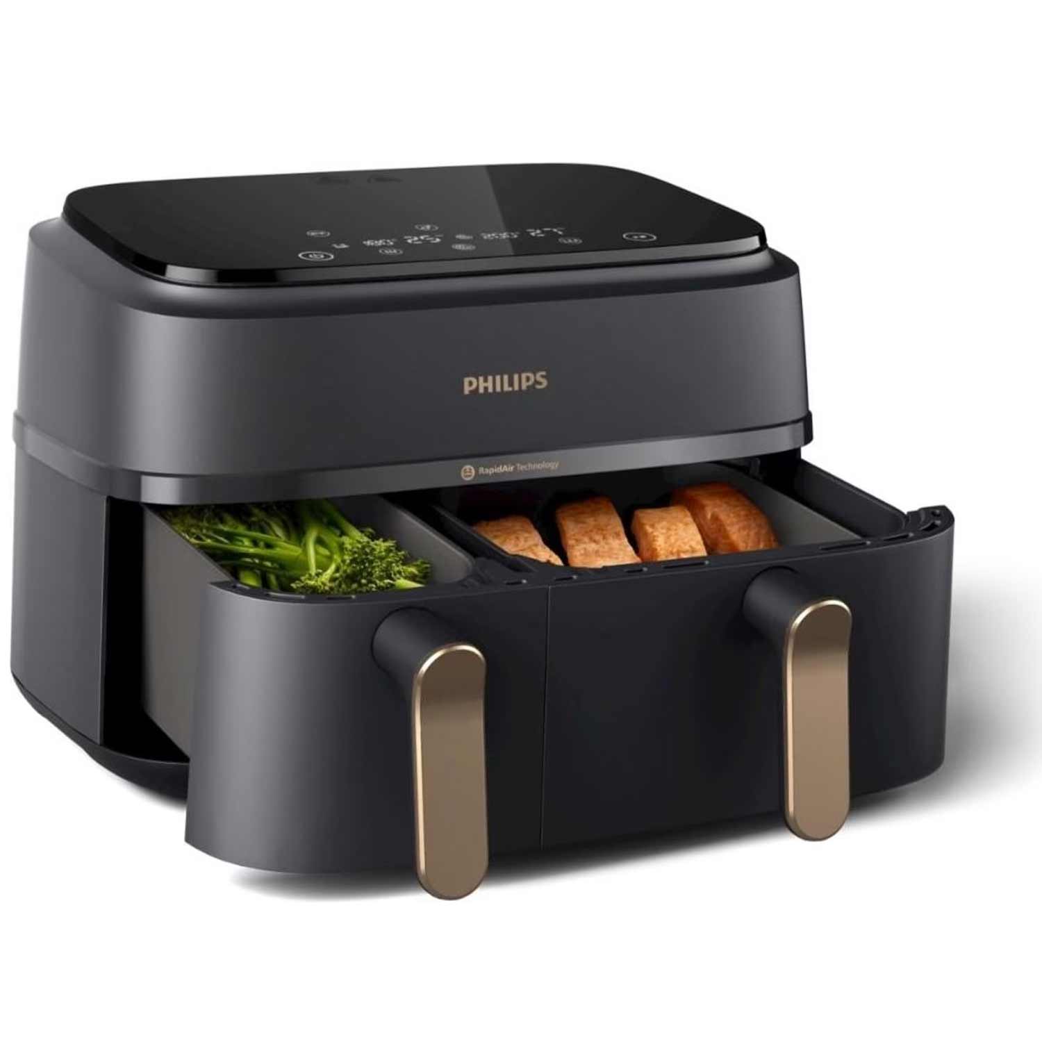 Philips 3000 Series NA352/00 Airfryer Dual Basket Heißluftfritteuse (Verpackung geöffnet)