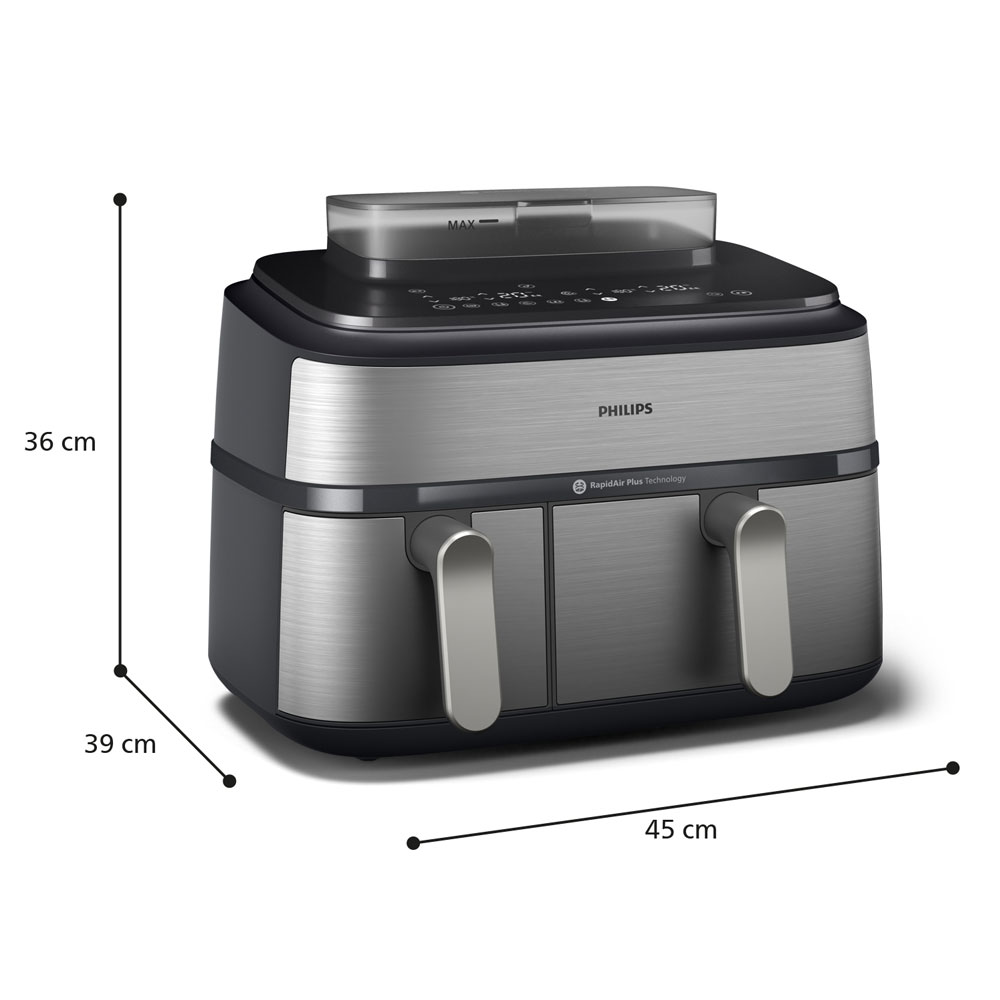 Philips 5000 Series NA555/00 Steam Airfryer silber