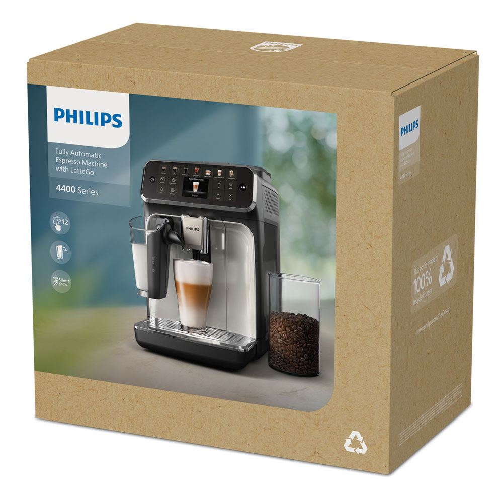 Philips EP4446/70 Series 4400 LatteGo Kaffeevollautomat schwarz/chrom