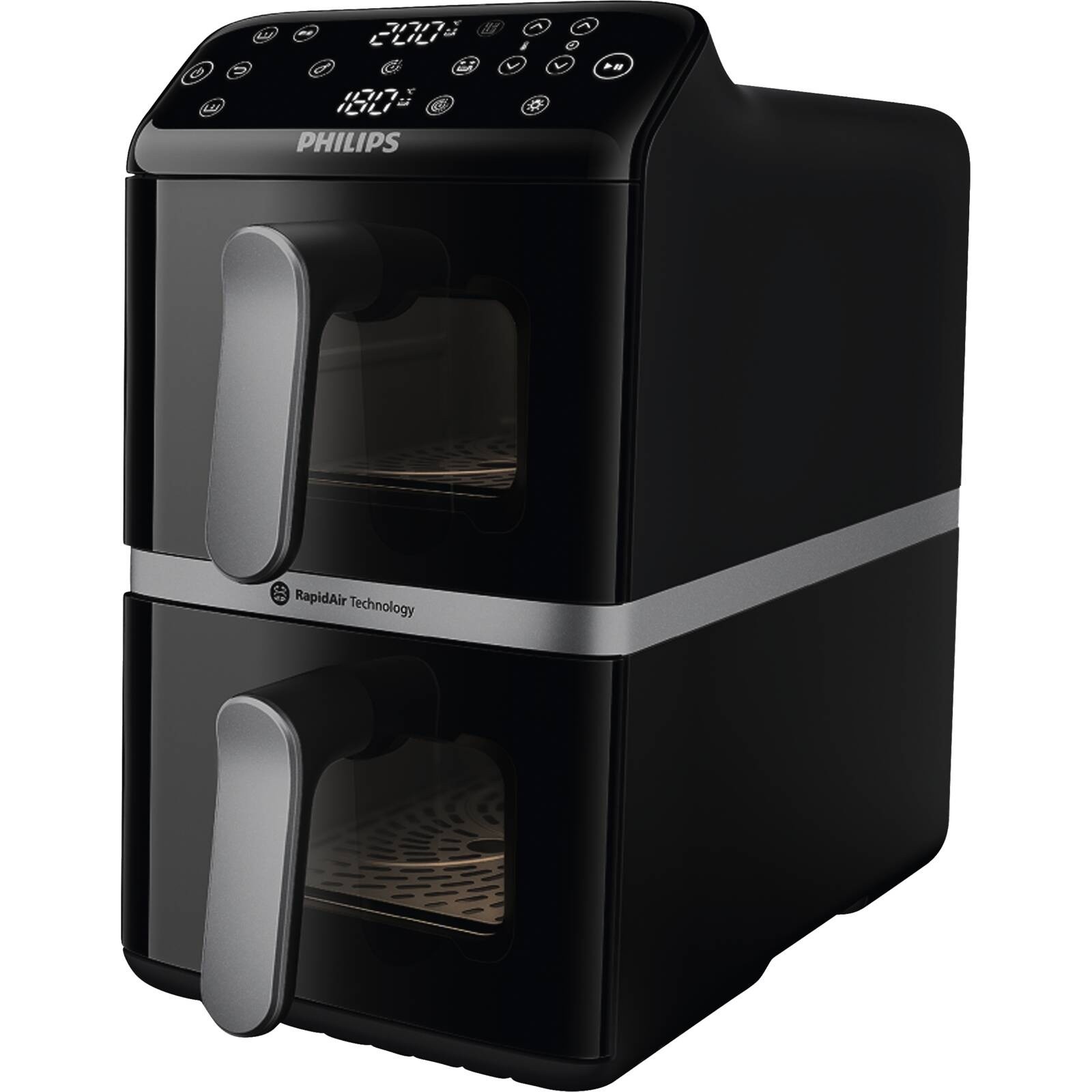Philips 4000 Series Vertical Duo NA461/00 Heißluftfritteuse 10l schwarz