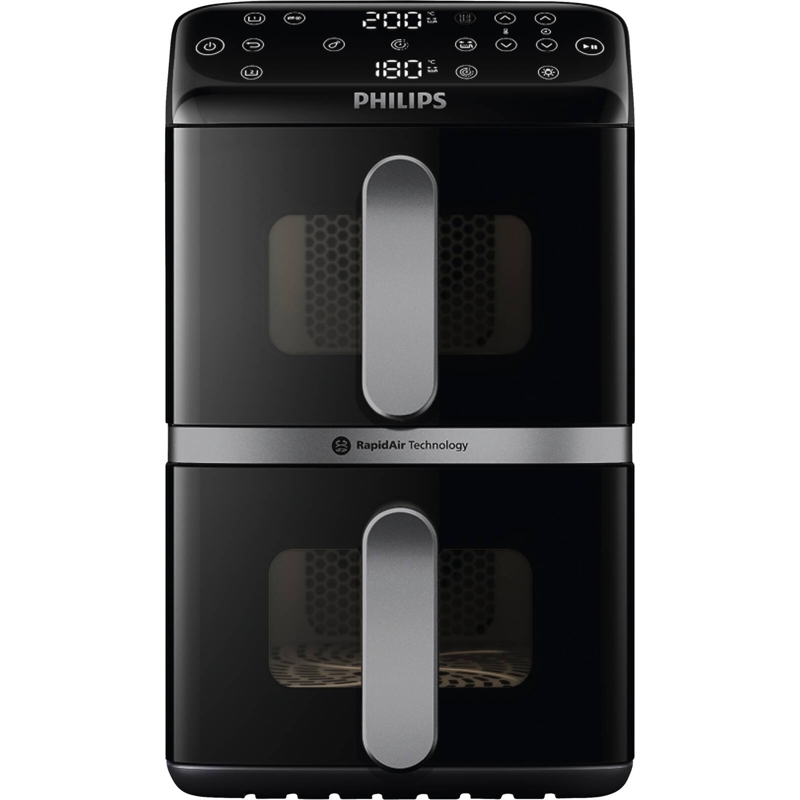Philips 4000 Series Vertical Duo NA461/00 Heißluftfritteuse 10l schwarz