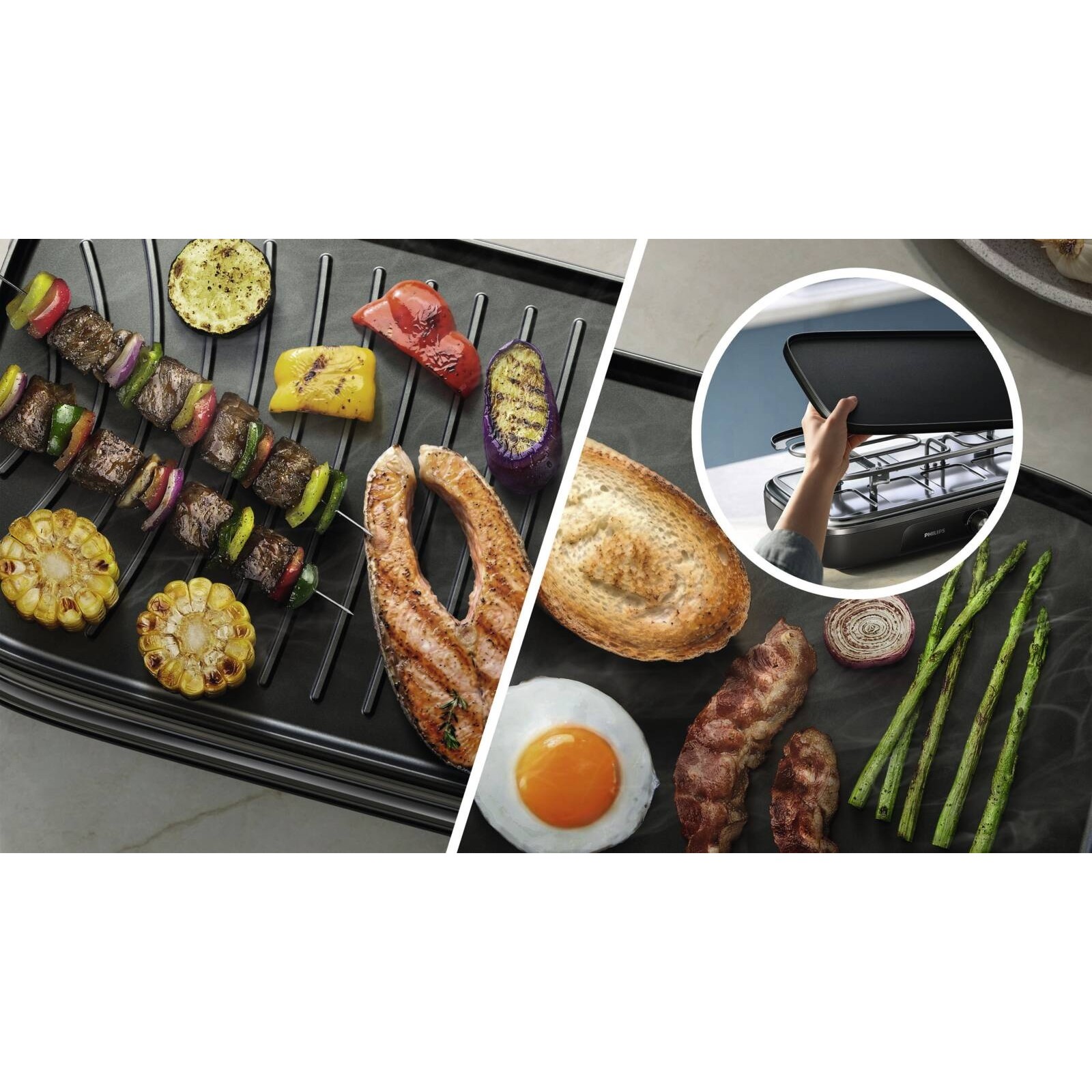 Philips 5000 Series HD6421/80 2-in-1 Raclette-Grill