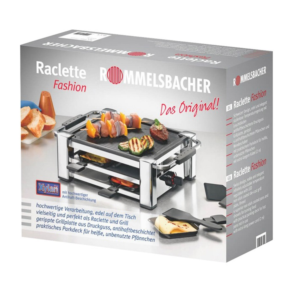 Rommelsbacher RCC 1000 Raclette-Grill chrom