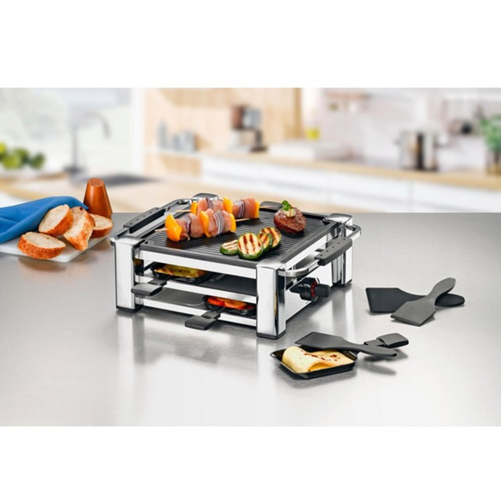 Rommelsbacher RCC 1000 Raclette-Grill chrom