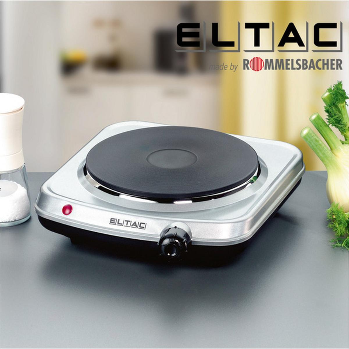 Rommelsbacher Eltac EK 18 Einzelkochplatte 1500 W silbermetallic