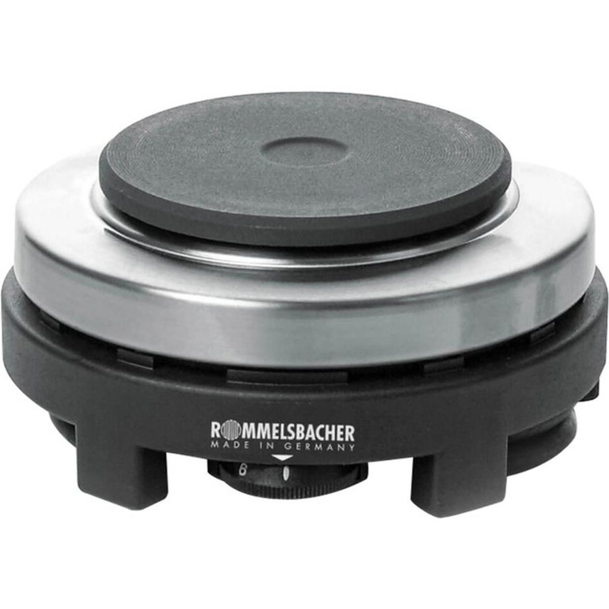ROMMELSBACHER RK 501 Reisekochplatte 500W edelstahl/schwarz