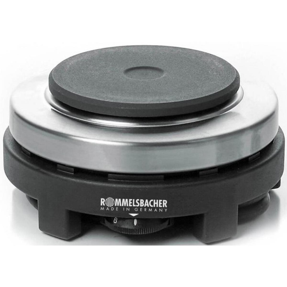 ROMMELSBACHER RK 501 Reisekochplatte 500W edelstahl/schwarz