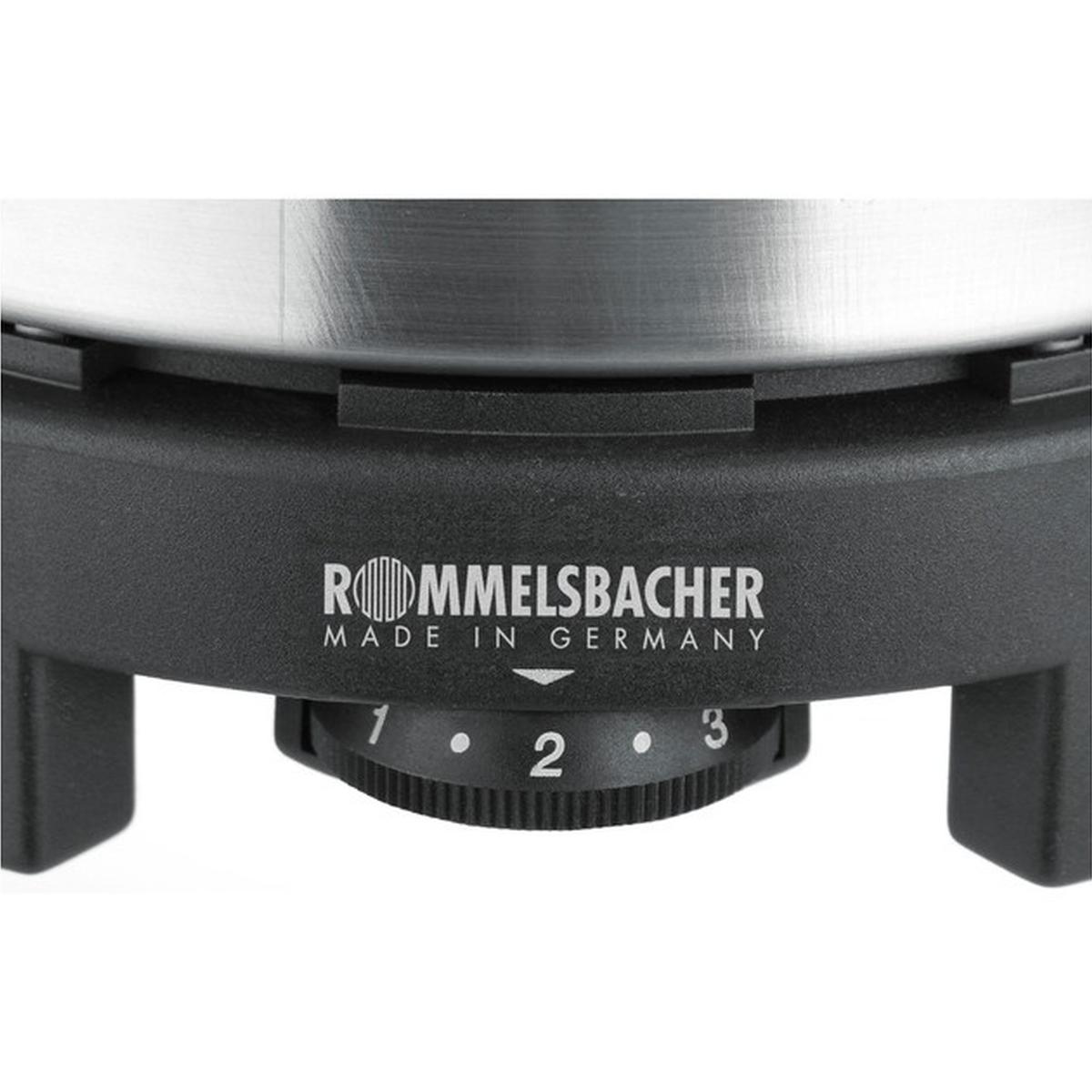 ROMMELSBACHER RK 501 Reisekochplatte 500W edelstahl/schwarz
