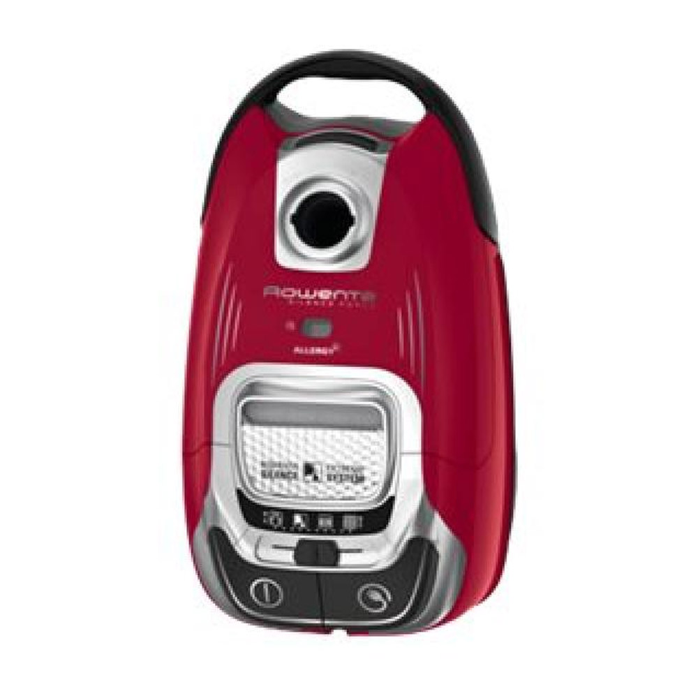 Rowenta Silence Force Allergy+ RO7473 Bodenstaubsauger mit Beutel schwarz-rot