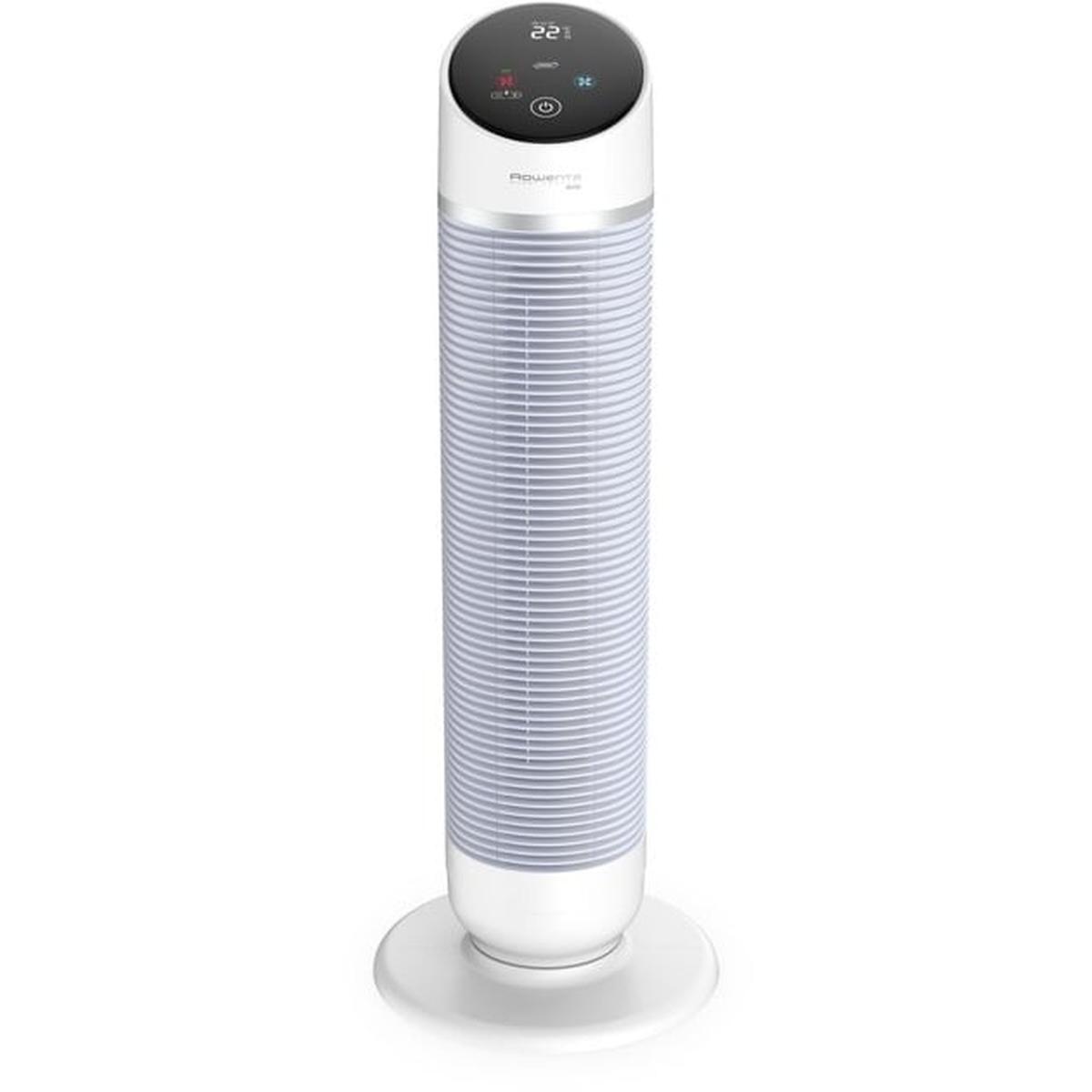 Rowenta Silent Comfort HQ8120F0 3-in-1 Turmventilator mit Heizfunktion und Luftfilter weiß