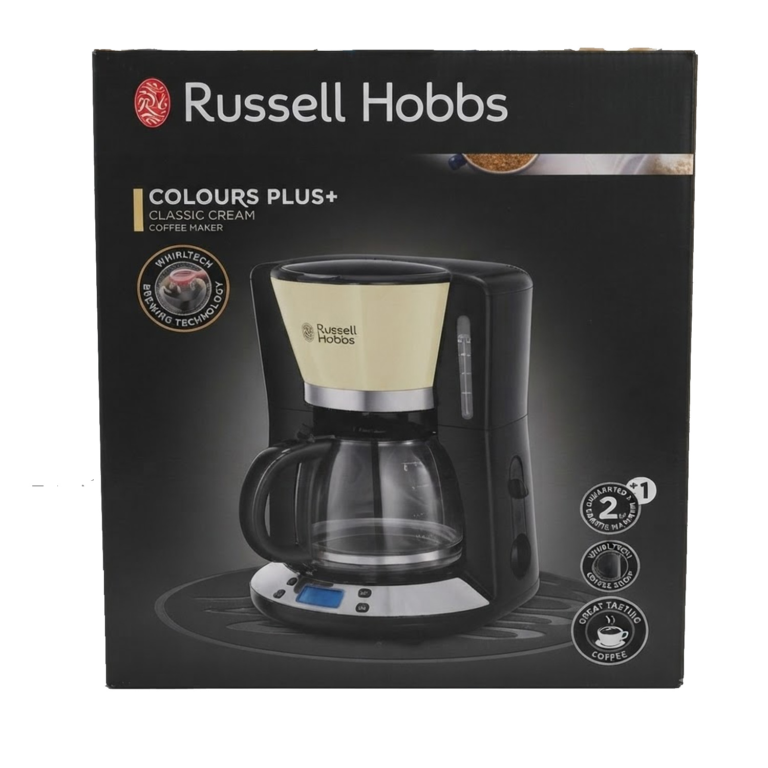 Russell Hobbs Digitale Kaffeemaschine Colours+ creme