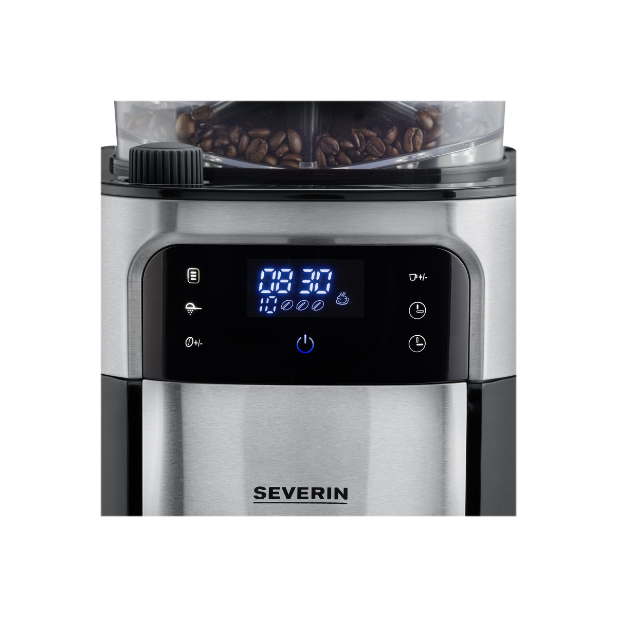 Severin KA 4813 Kaffeemaschine mit Mahlwerk schwarz/Edelstahl