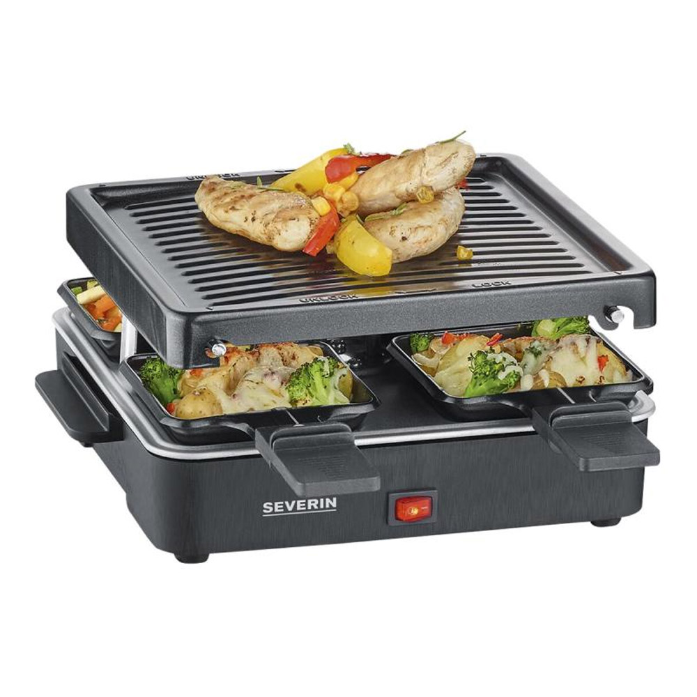 Severin RG 2370 Mini Raclette-Grill für 4 Personen schwarz (2. Wahl) 