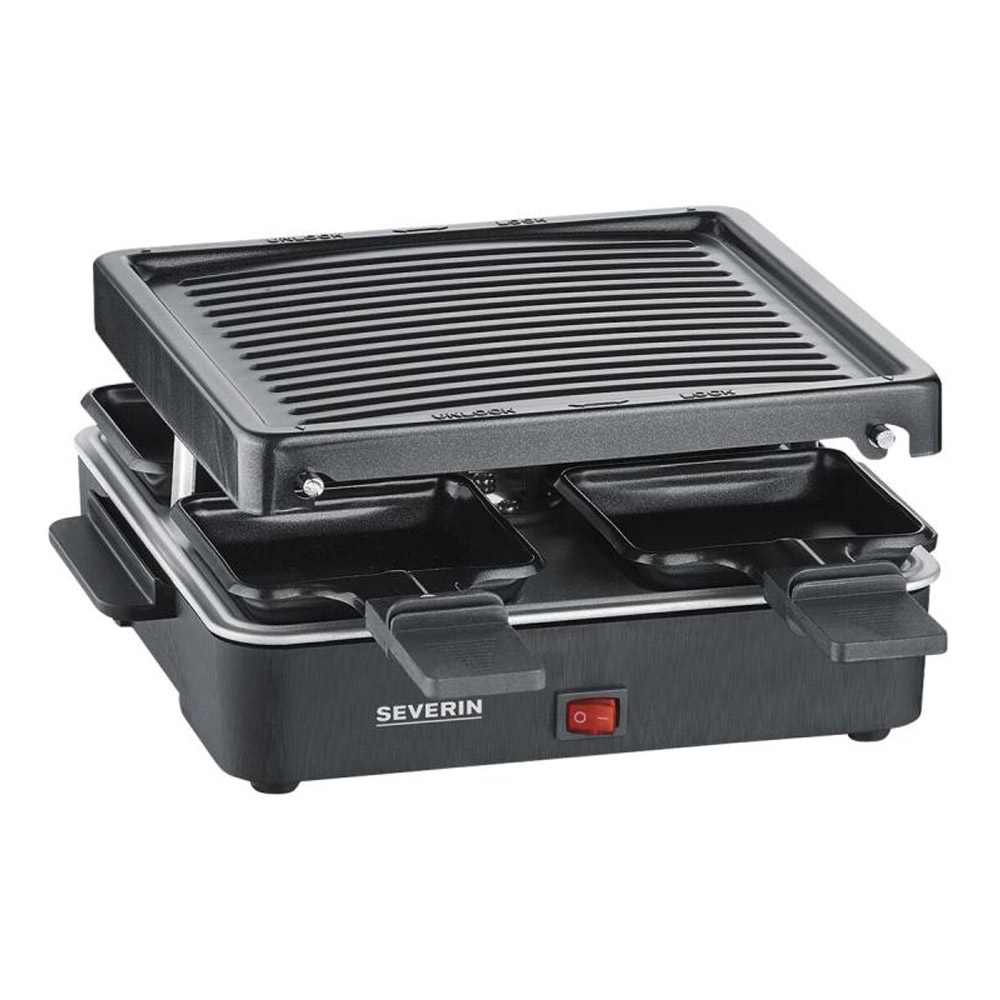 Severin RG 2370 Mini Raclette-Grill für 4 Personen schwarz (2. Wahl) 