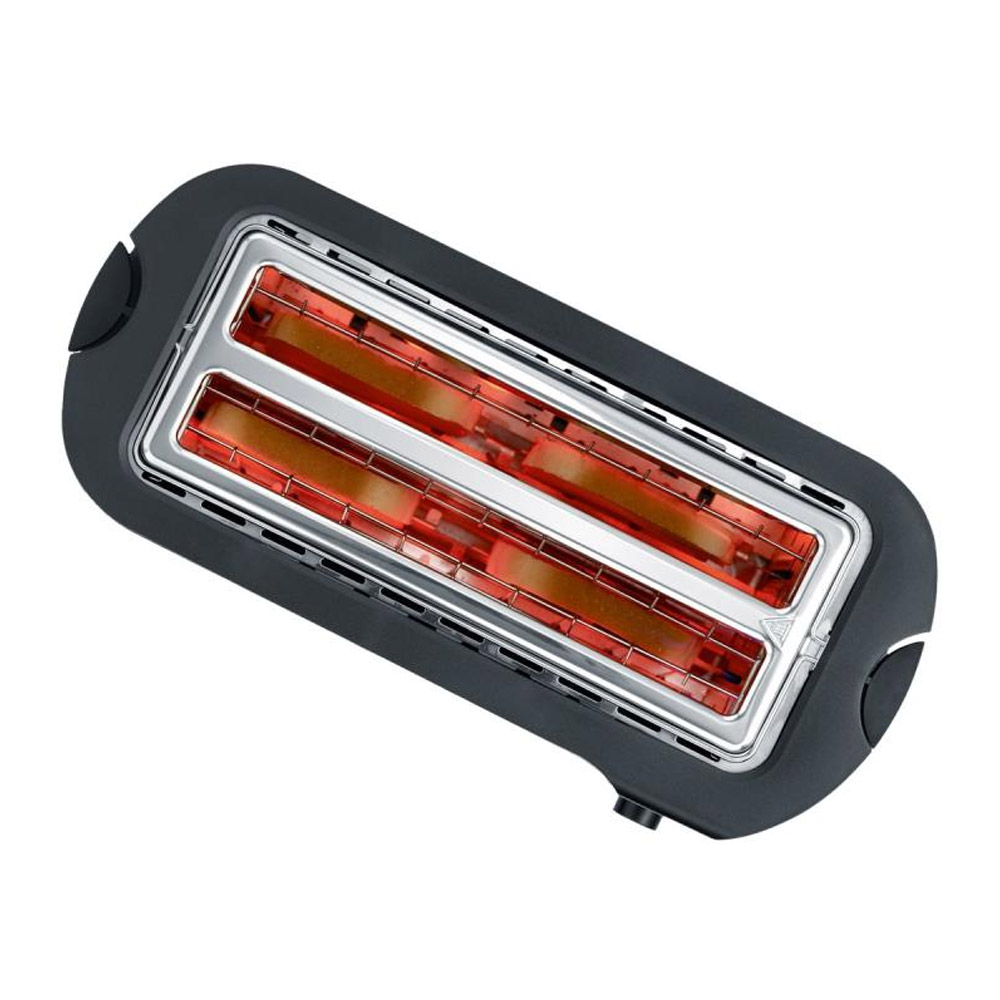 Severin AT 2590 Automatik-Langschlitztoaster Edelstahl-gebürstet/schwarz (2.Wahl)