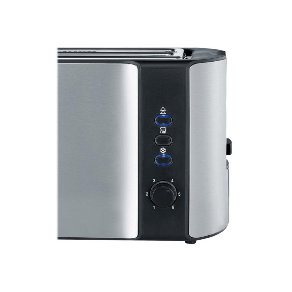 Severin AT 2590 Automatik-Langschlitztoaster Edelstahl-gebürstet/schwarz (2.Wahl)