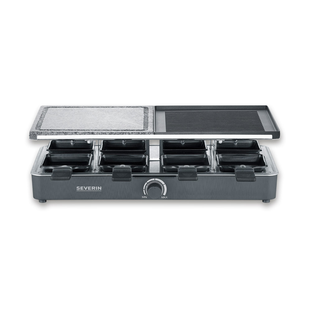 Severin 2376 Raclette 8Pfännchen schwarz