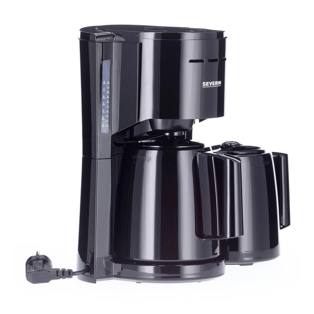 Severin KA 9307 Filterkaffeemaschine mit 2 Thermokannen schwarz