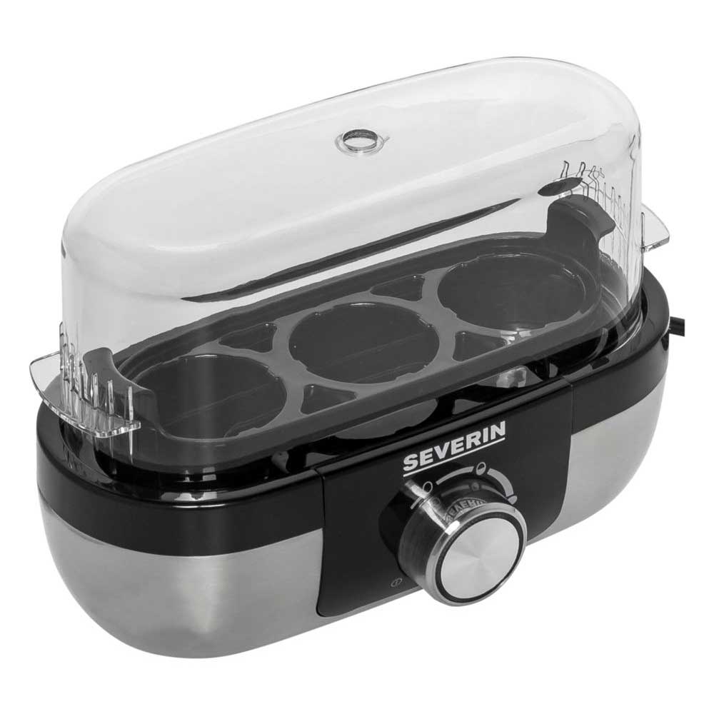 Severin EK 3163 Eierkocher edelstahl-gebürstet/schwarz