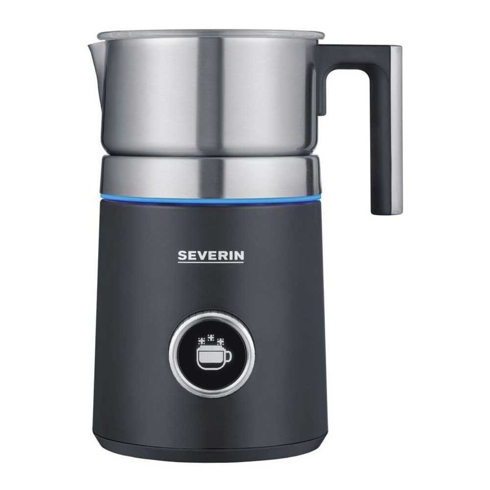Severin SM 3587 SPUMA 700 PLUS Induktions-Milchaufschäumer edelstahl-gebürstet/schwarz-matt (2.Wahl)