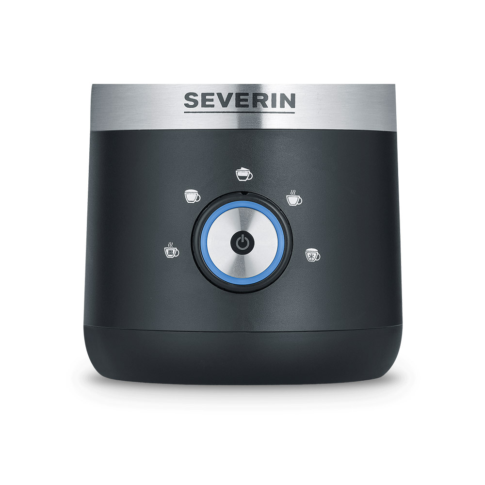Severin SM 3588 Milchaufschäumer schwarz/silber/Edelstahl