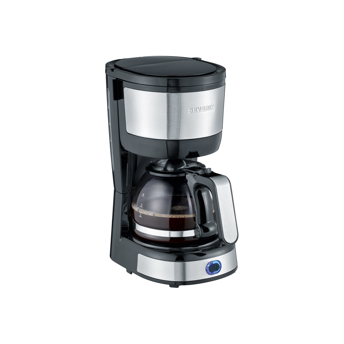 Severin KA 4808 Kompakt Filterkaffeemaschine edelstahl/schwarz