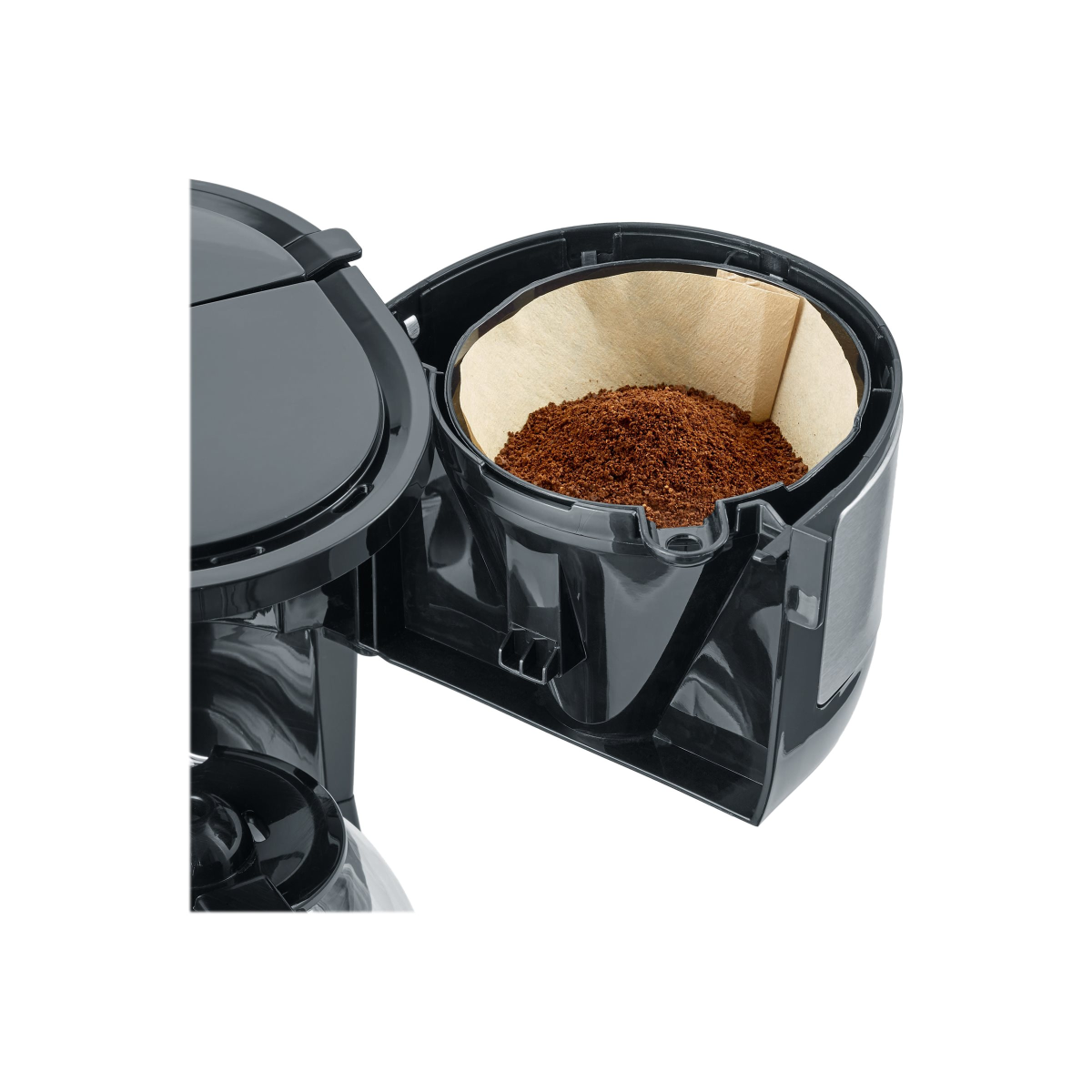 Severin KA 4808 Kompakt Filterkaffeemaschine edelstahl/schwarz