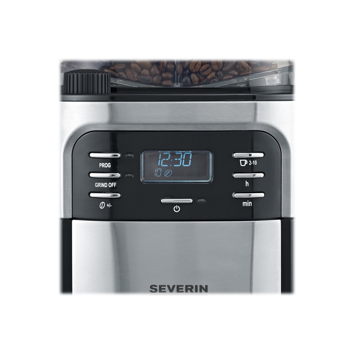 Severin KA 4810 Kaffeemaschine mit Mahlwerk edelstahl/schwarz