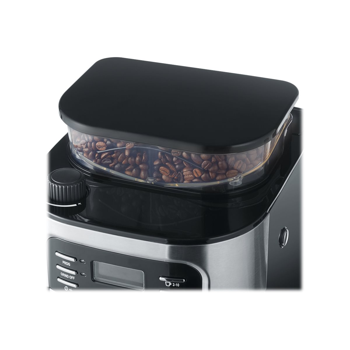 Severin KA 4810 Kaffeemaschine mit Mahlwerk edelstahl/schwarz