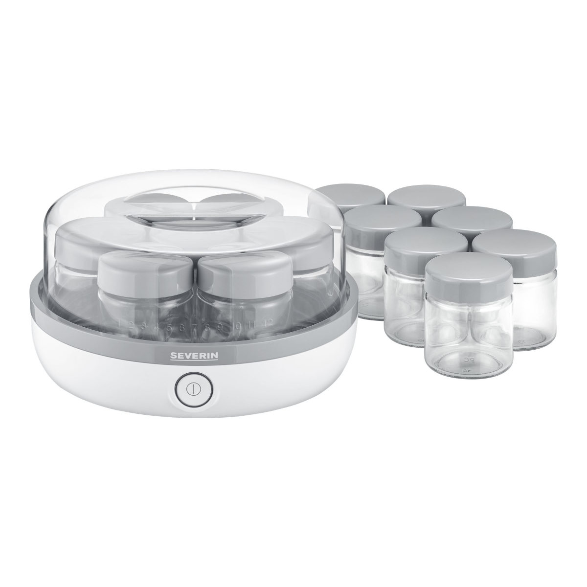 SEVERIN JG 3518 Joghurtbereiter weiß/grau
