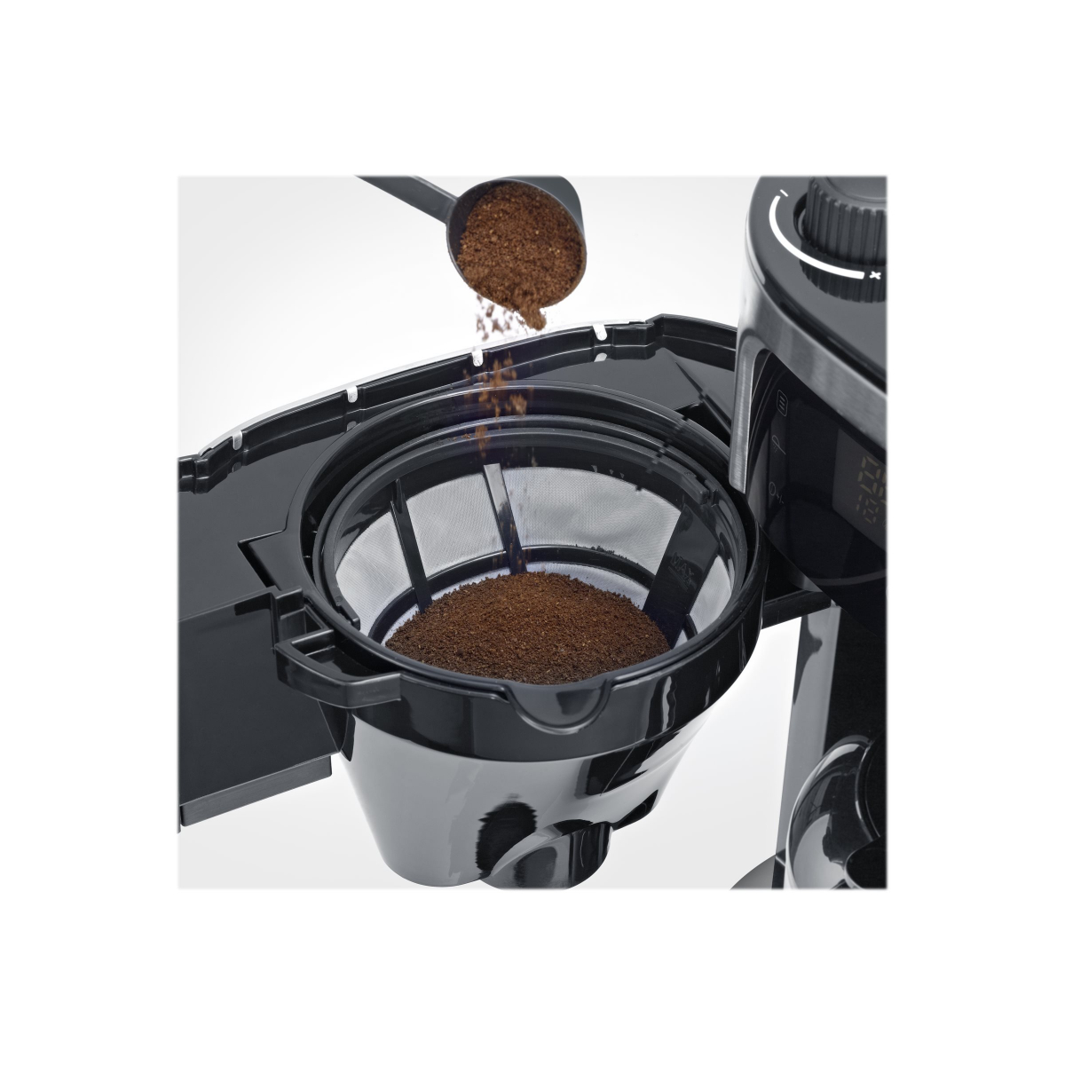 SEVERIN KA 4814 Filterkaffeemaschine mit Mahlwerk schwarz