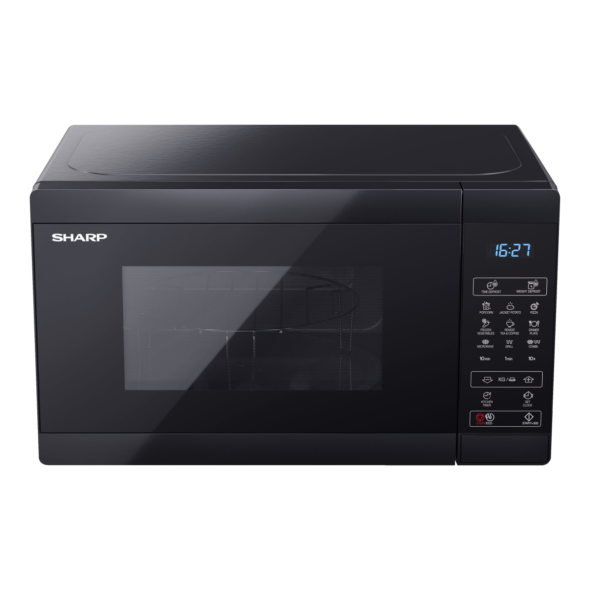 Sharp YC-MG02E-B Mikrowelle mit Grill schwarz