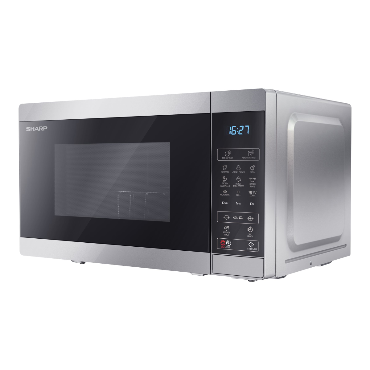 Sharp YC-MG02E-S Mikrowelle mit Grill silber
